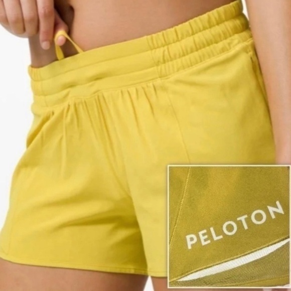 Lululemon Hotty Hot Short II *Long 4" (PELOTON) In Soleil Size 6 LNC - Picture 1 of 7